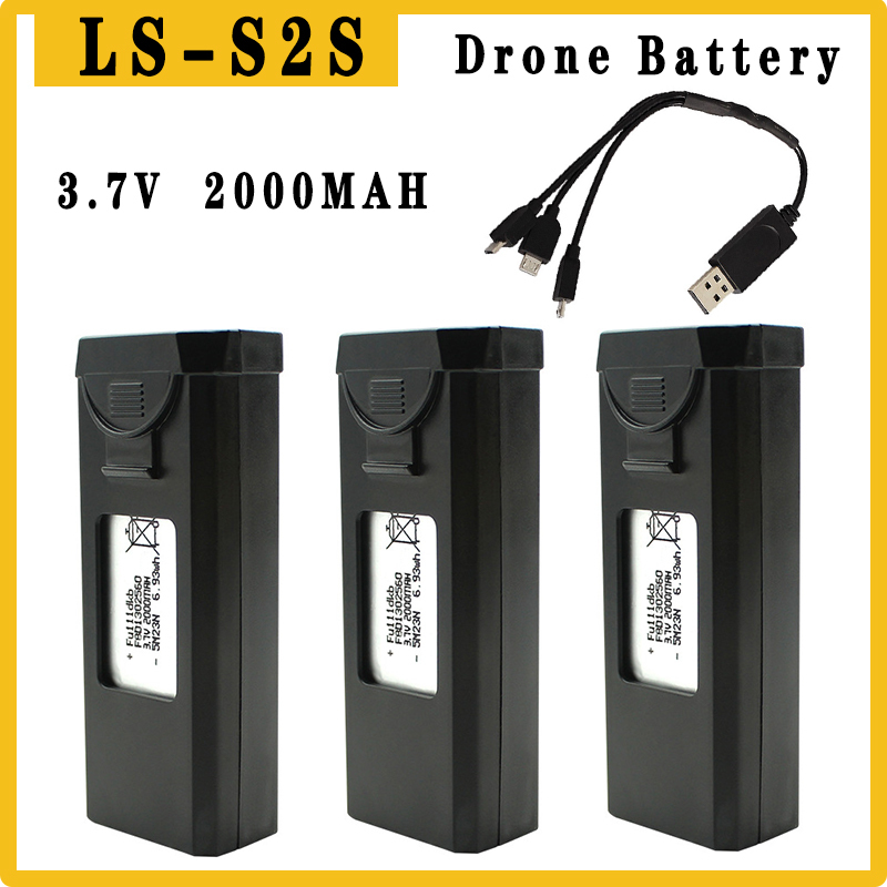 Drone Battery Li-Ion - Drone S2S Original baterai 3.7V 2000mAh