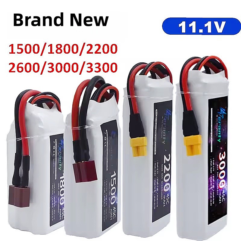 Drone Battery Li-Ion - Baterai LiPo 11.1V 3S 1500mAh 1800mAh