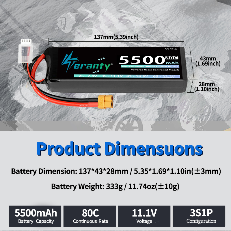 1/2 buah Baterai Lipo TERANTY  - Drone Battery Plate ulasan dan harga